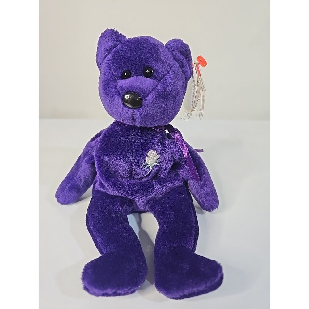 SUPER RARE Retired 1997 Princess Diana Beanie Baby *Rare Tag Errors*